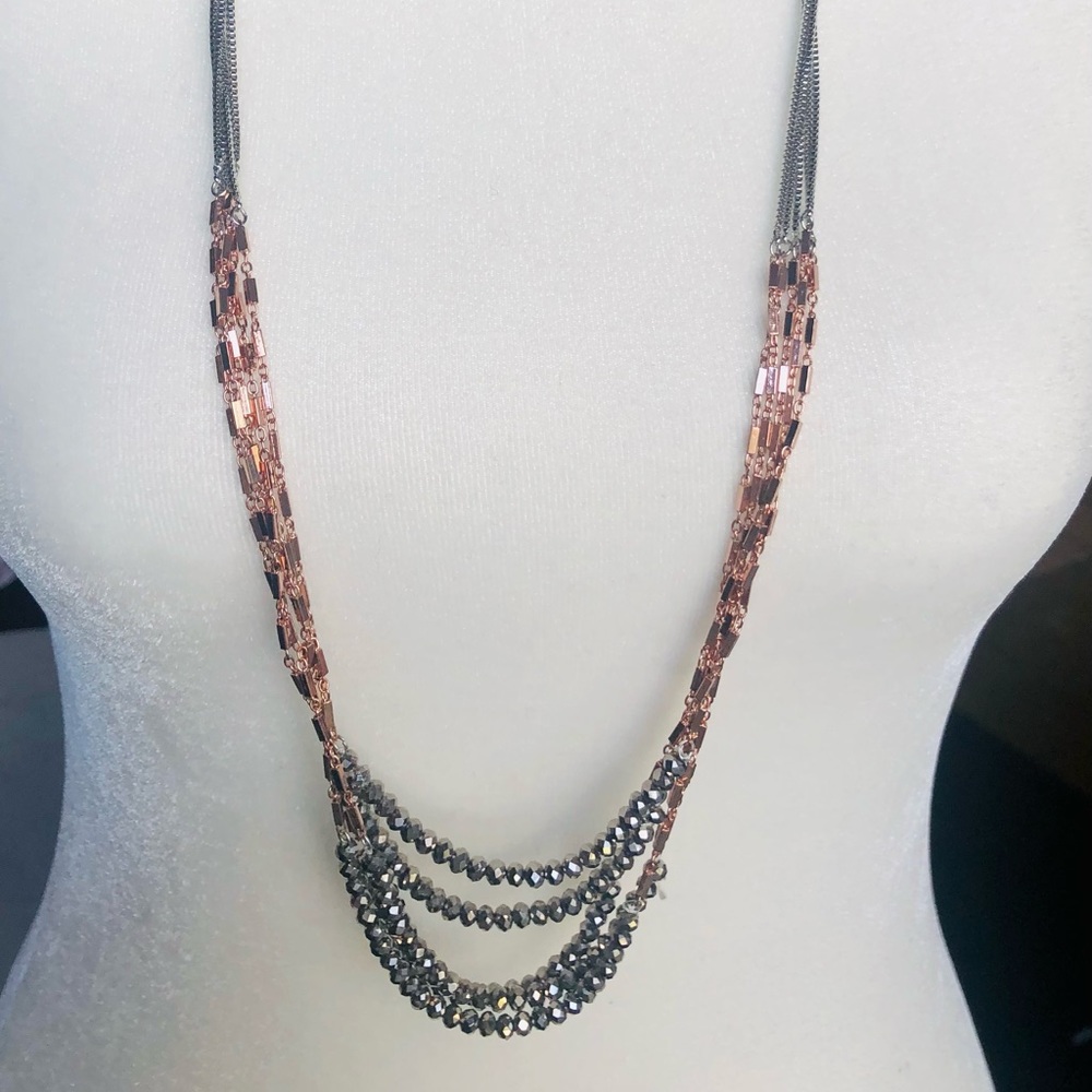 Anthropologie 5 strand 17” long necklace